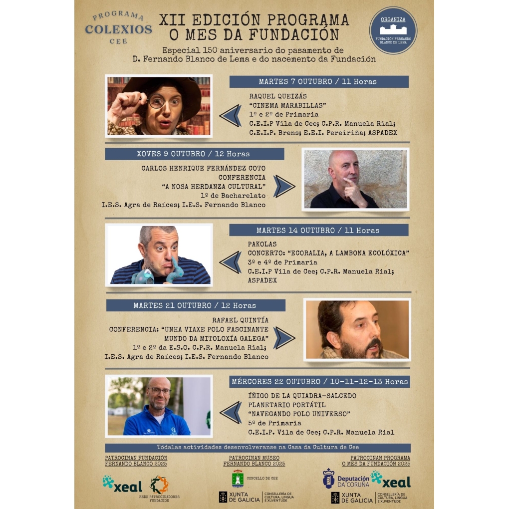 O MES DA FUNDACIÓN COLEXIOS 2025